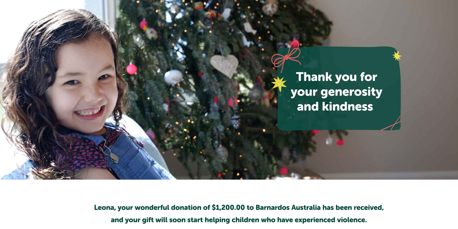 $1 from Every Diary to go to Barnardos Australia: Sharing the Christmas Spirit