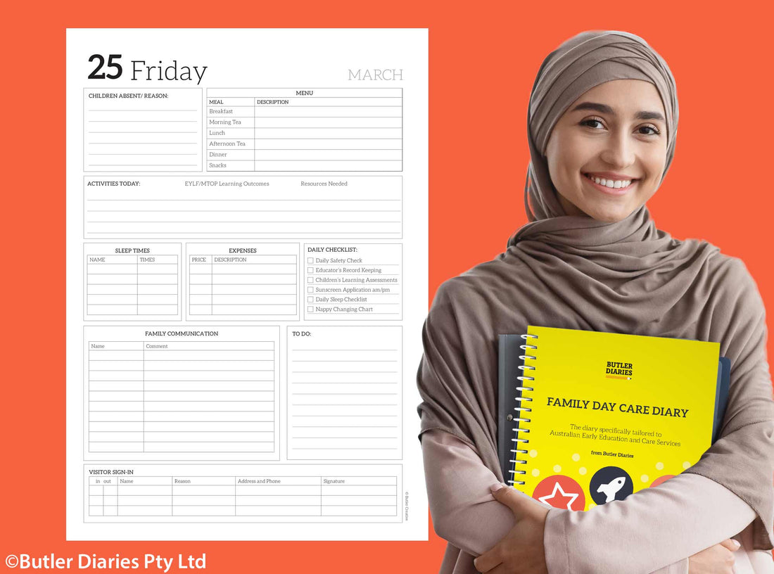 Where is the Family Day Care Diary and the Family Day Care Co-Ordinator Diary?
