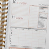 Weekend pages inside the Family Day Care Compliance Checklist Diary include weekly cleaning checklist, notes/to do, weekly menu and visitor sign in/out.