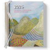 Weekly Programming and Reflection Child Educator Diary with Glasshouse Mountains Artwork Cover
