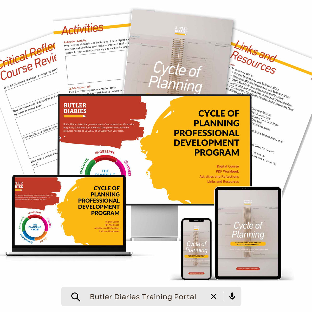The Cycle of Planning Professional Development Program - Digital Course includes the digital course and workbook