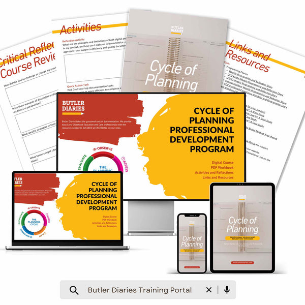 The Cycle of Planning Professional Development Program - Digital Course includes the digital course and workbook