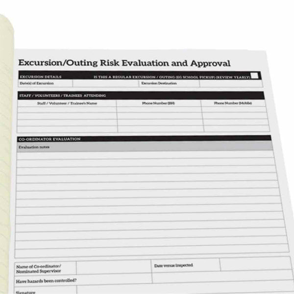 G: FDC Co-ordinator Excursion Approval Duplicate Book