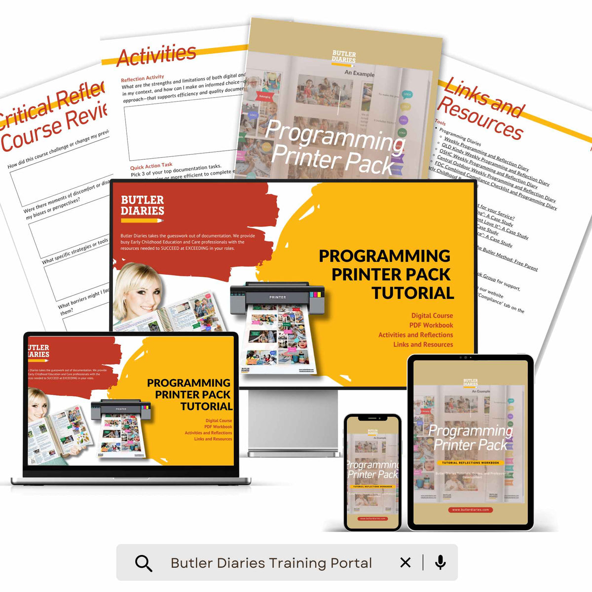 Programming Printer Pack Tutorial - Digital Course includes the digital course and workbook