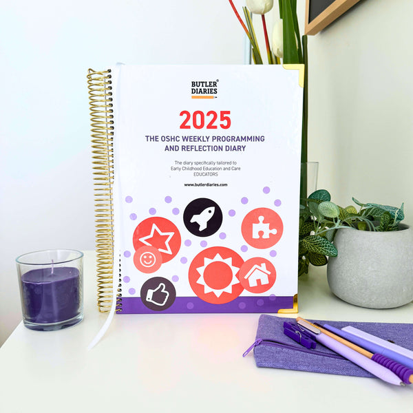 2025 OSHC Weekly Programming & Reflection Diary - Hard Cover Spiral Bound