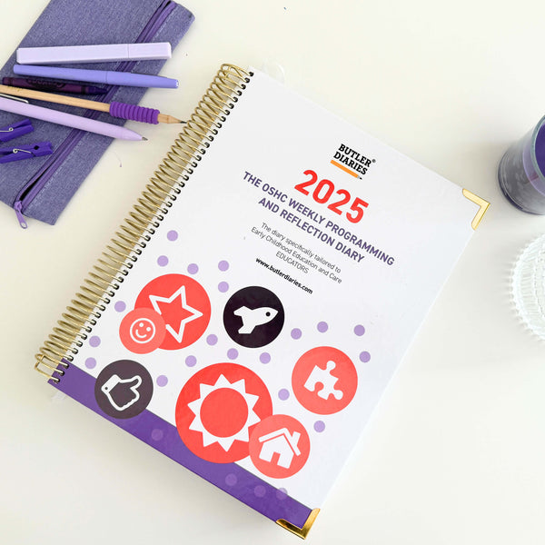 2025 OSHC Weekly Programming & Reflection Diary - Hard Cover Spiral Bound