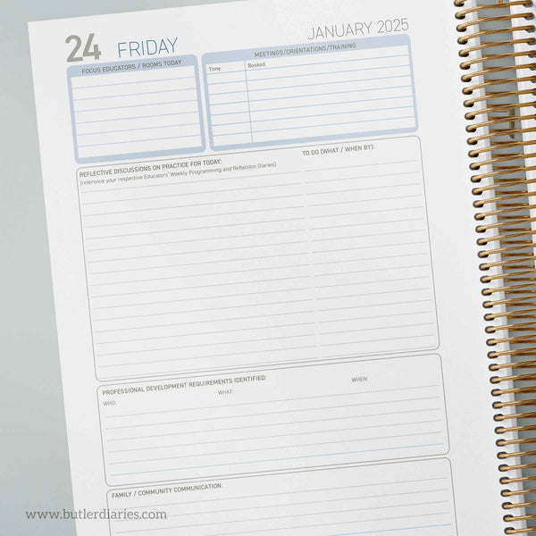 2025 6 Month Educational Leader Diary