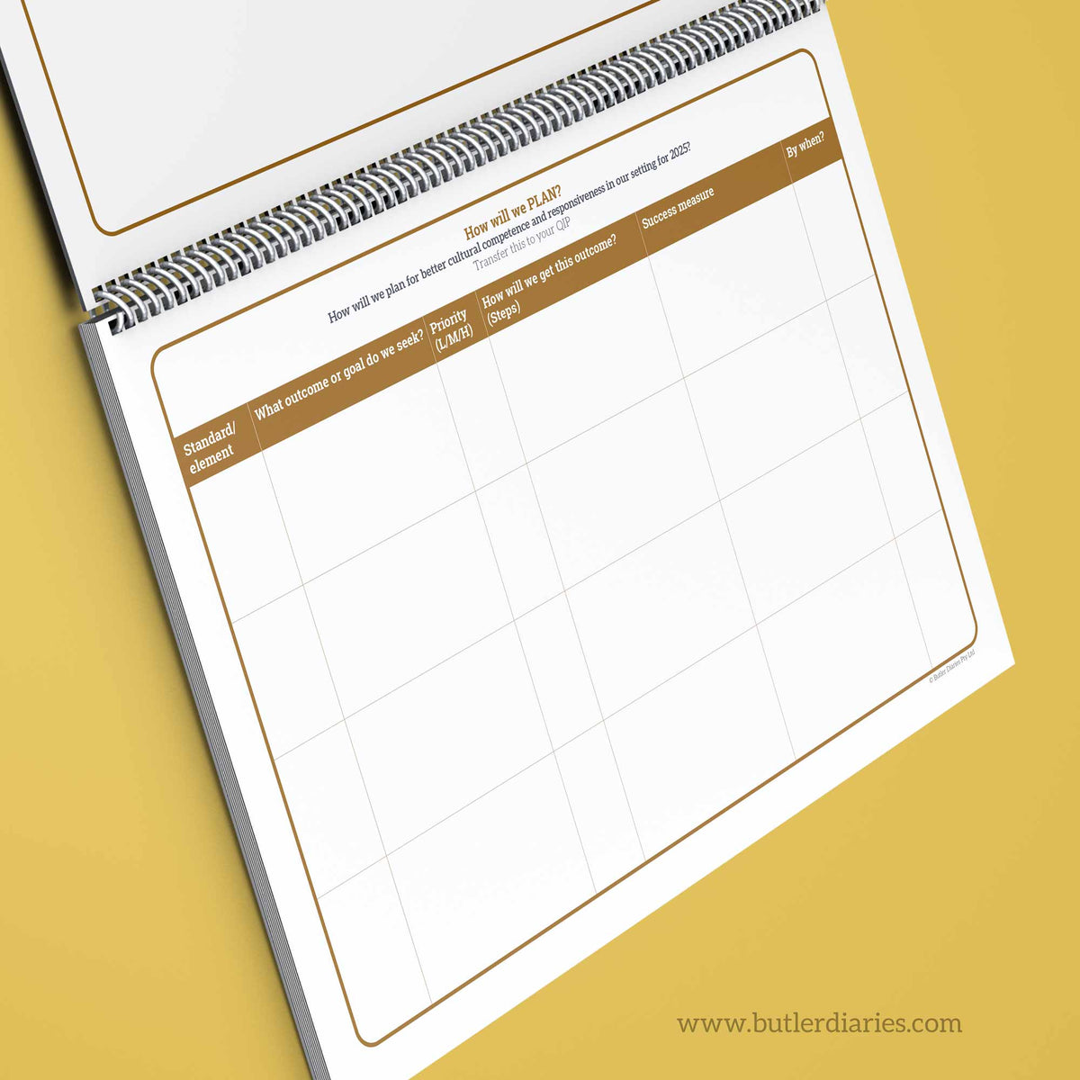 The Cultural Calendar includes a 'how will we plan' section with links back to the QIP
