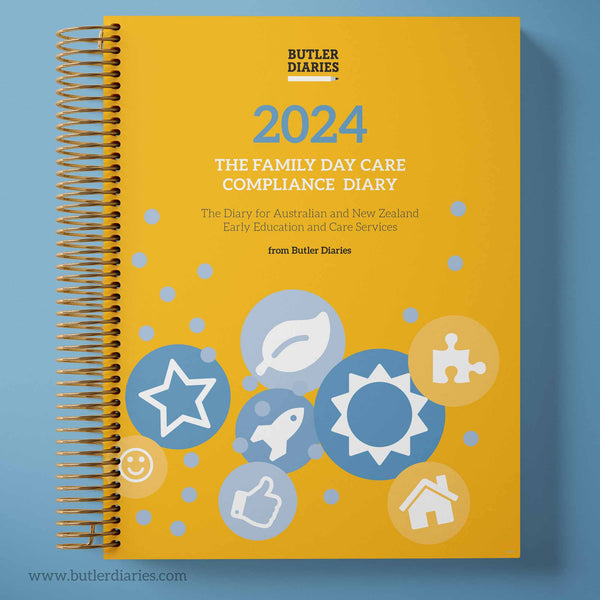 2024 Family Day Care Compliance Diary - Hard Cover Spiral Bound