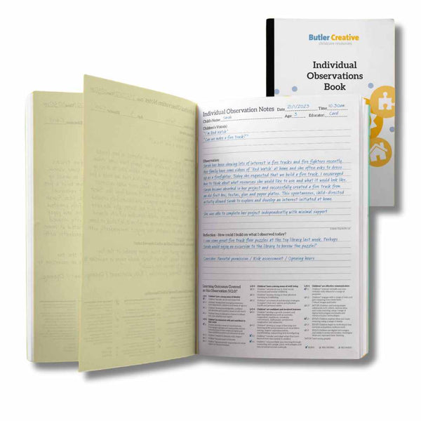 Individual Observation Duplicate Book for EYLF and MTOP