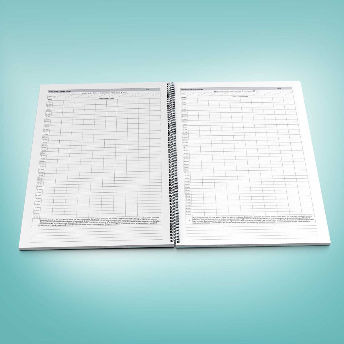Sleep and Rest Check Log Book