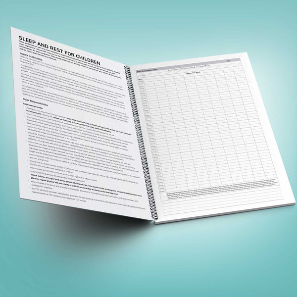 Sleep and Rest Check Log Book