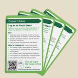 A closer look at the cards inside the Sustainable Educational Prompt Cards for the 7Rs: Deck 1