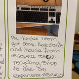 An example of 'Reuse' inside the Our Sustainable Year Wall Calendar