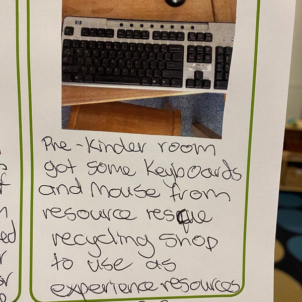 An example of 'Reuse' inside the Our Sustainable Year Wall Calendar