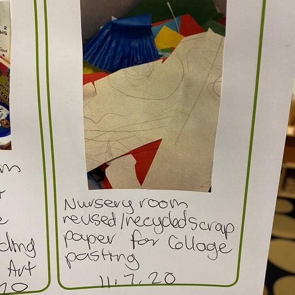 An example of 'Recycle' inside the Our Sustainable Year Wall Calendar