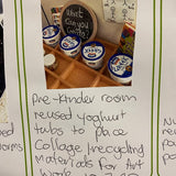 An example of 'Reuse' inside the Our Sustainable Year Wall Calendar