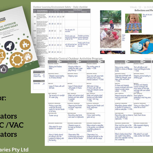 Central Outdoor Weekly Programming and Reflection Diary - Butler Diaries
