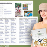 Image of a person holding the Central Outdoor Weekly Programming Diary