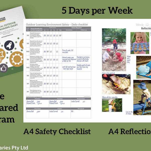 Example of Central Outdoor Weekly Programming and Reflection Diary - Butler Diaries