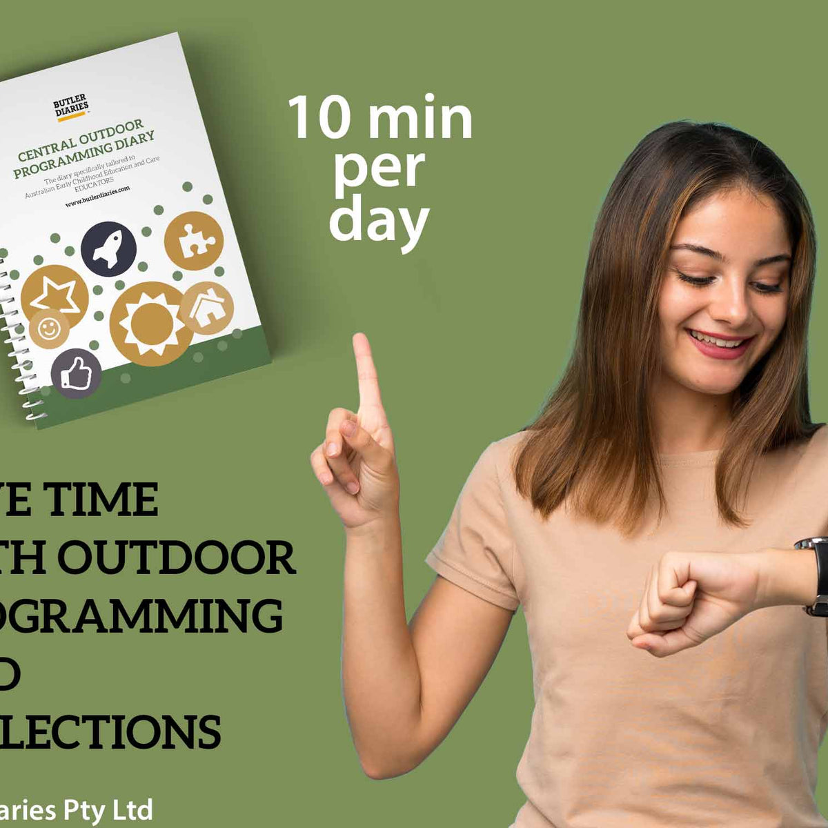 Save time with Central Outdoor Weekly Programming and Reflection Diary - Butler Diaries