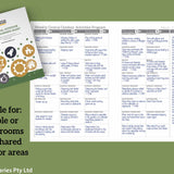 Central Outdoor Weekly Programming diary with suitable for multiple rooms with shared outdoor areas