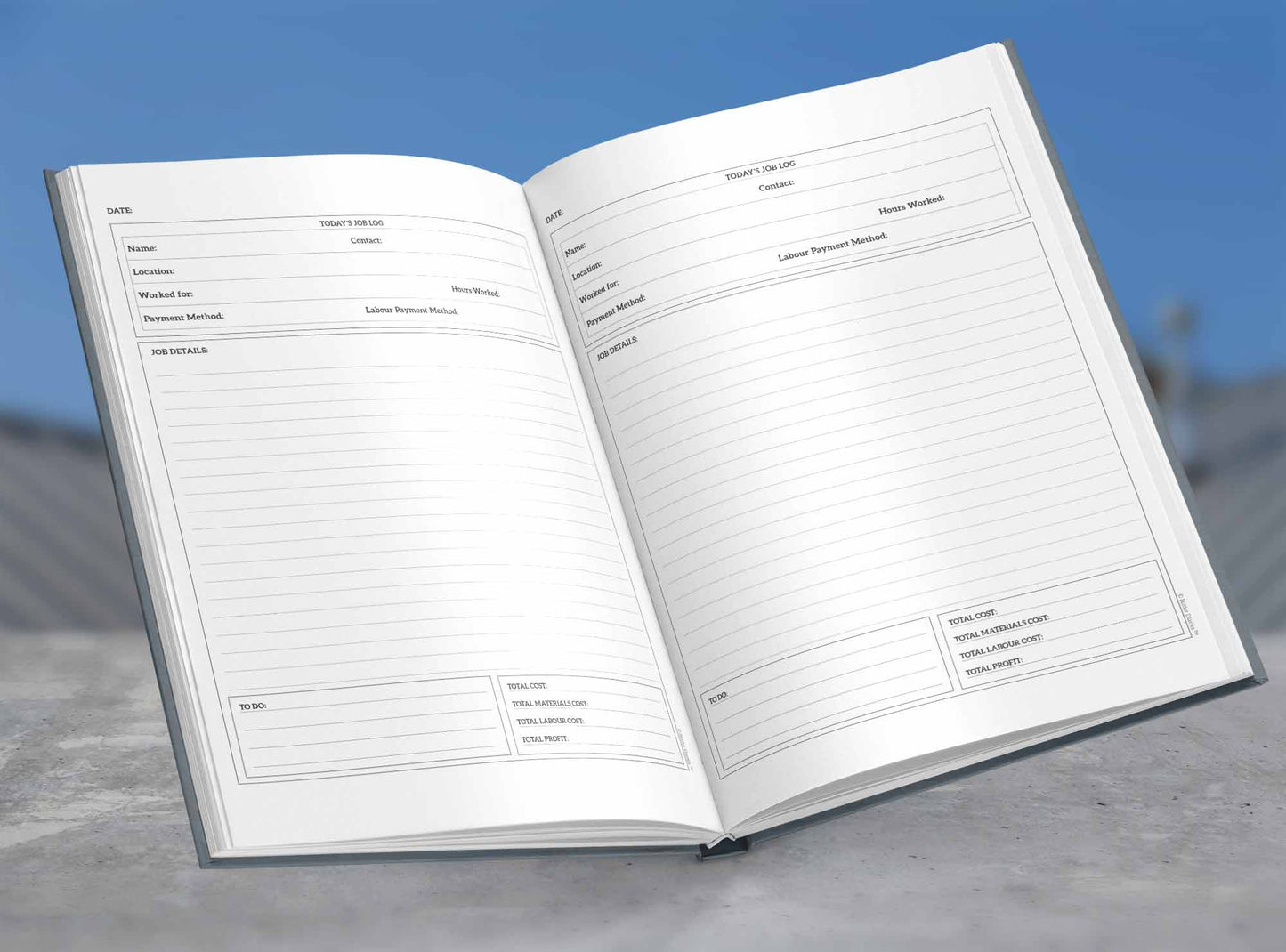 The Tradie Diary: ROOFER DAILY LOG - NON DATED
