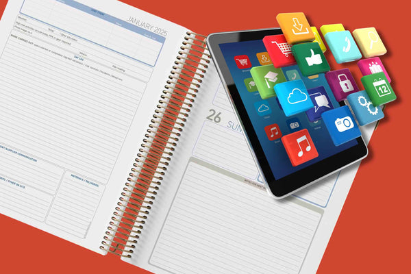 Can the Tradie Diary be used alongside apps? And should it?