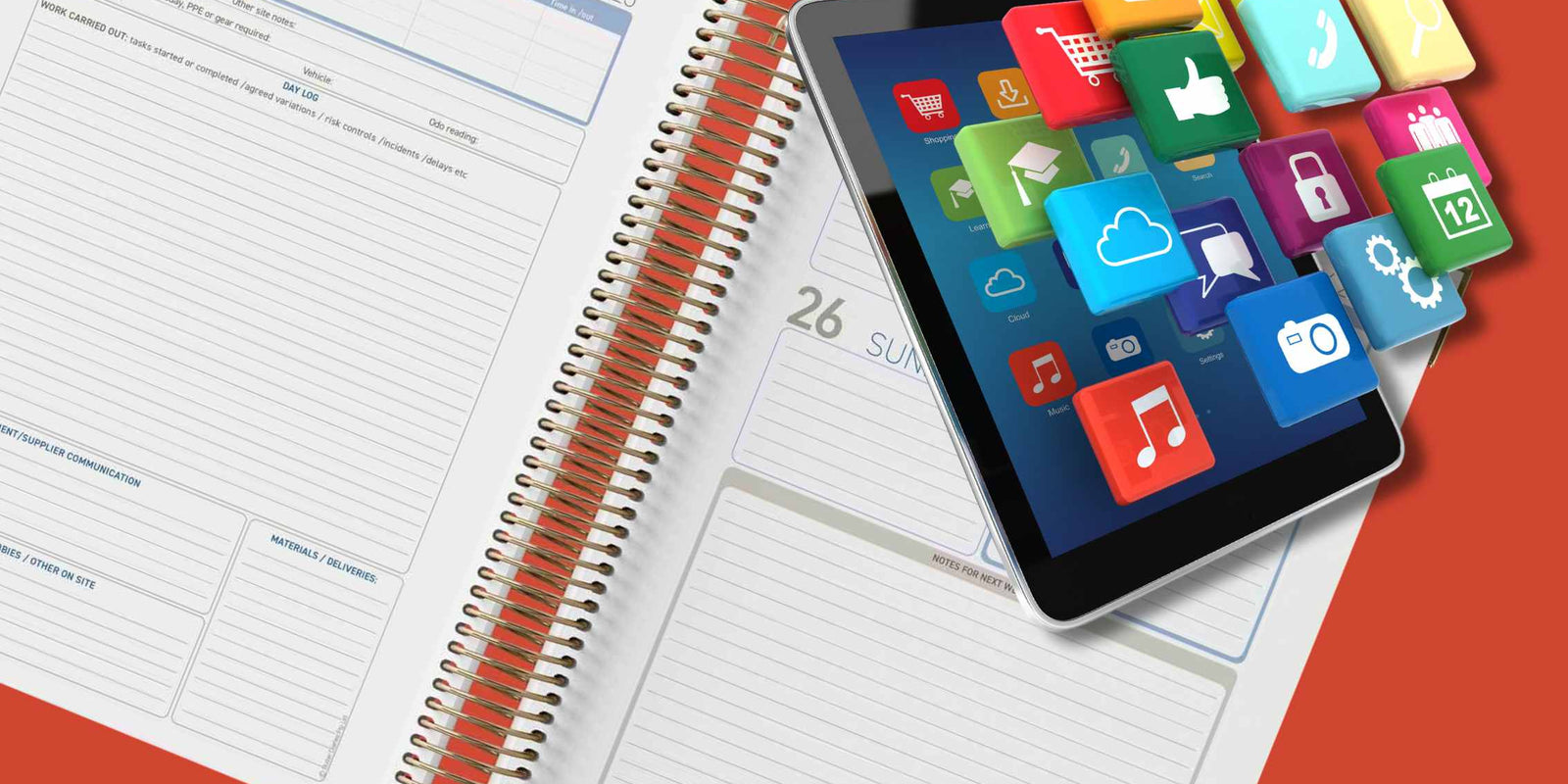 Can the Tradie Diary be used alongside apps? And should it?