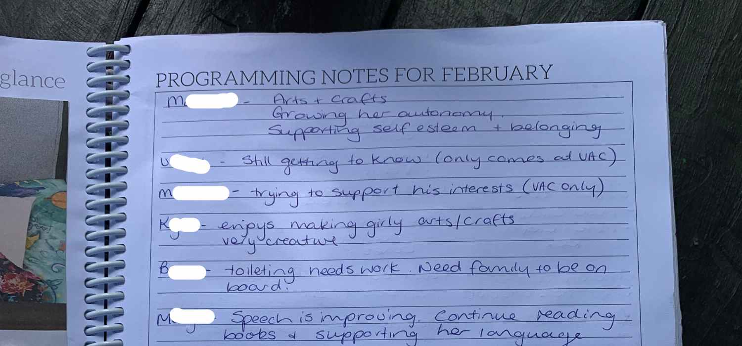 How to Document and Track Children's Goals in Your Weekly Programming and Reflection Diary