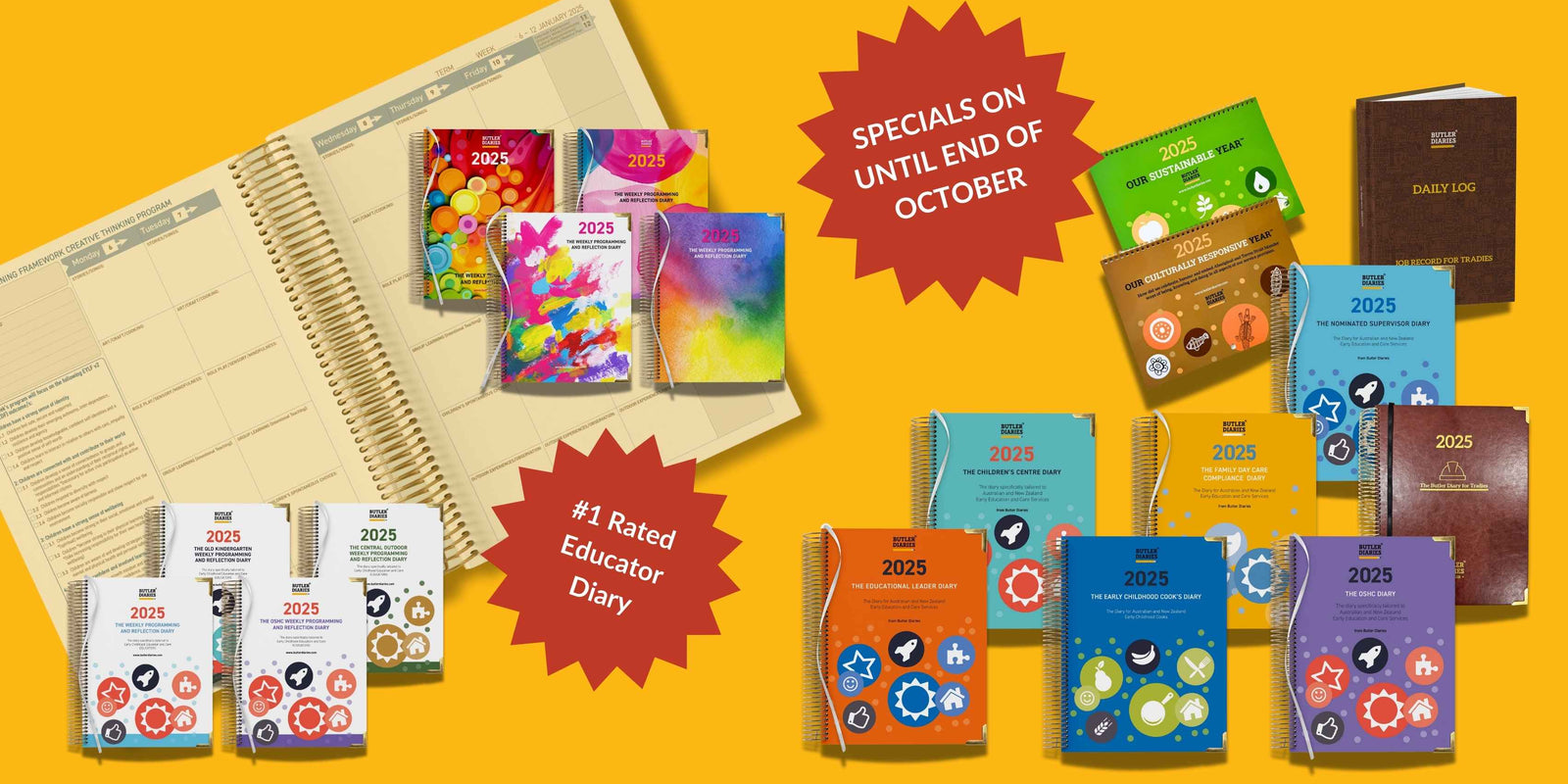 Huge offers and discounts this October at Butler Diaries