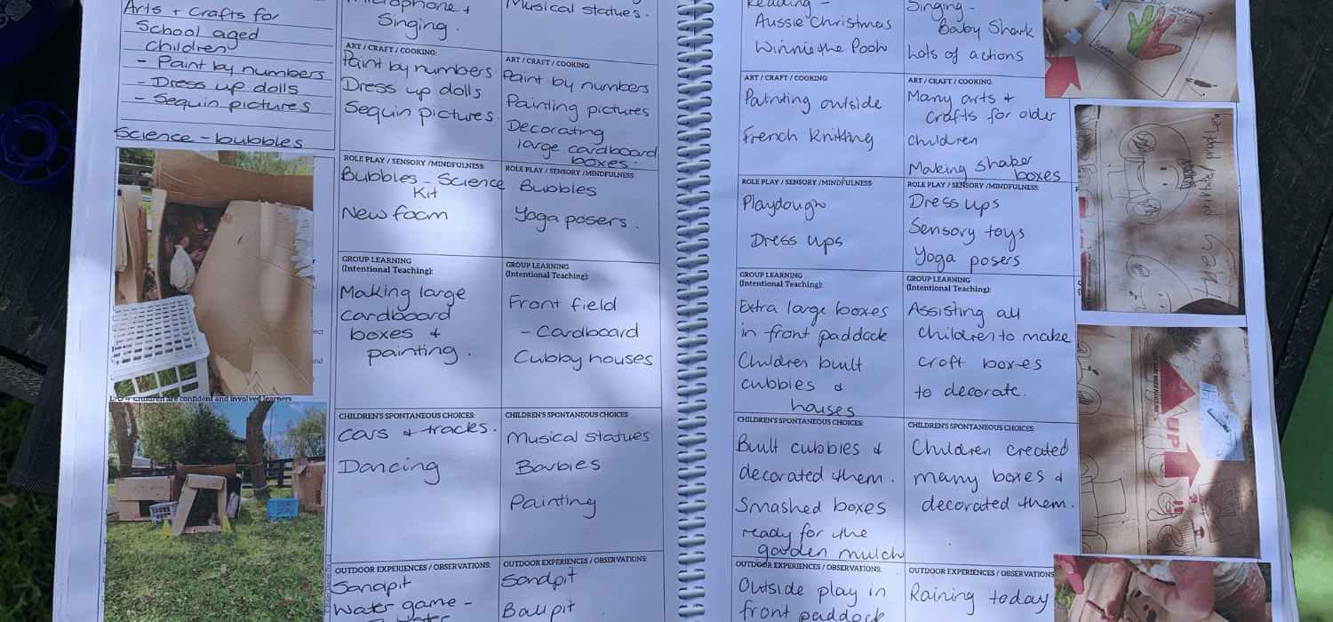 Where to find examples of the OSHC Weekly Programming and Reflection D ...