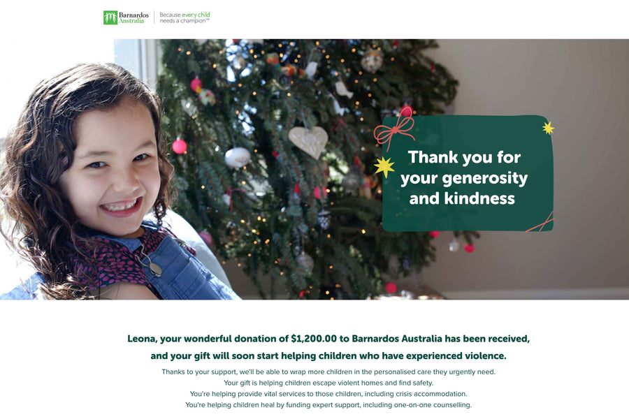 $1 from Every Diary to go to Barnardos Australia: Sharing the Christmas Spirit