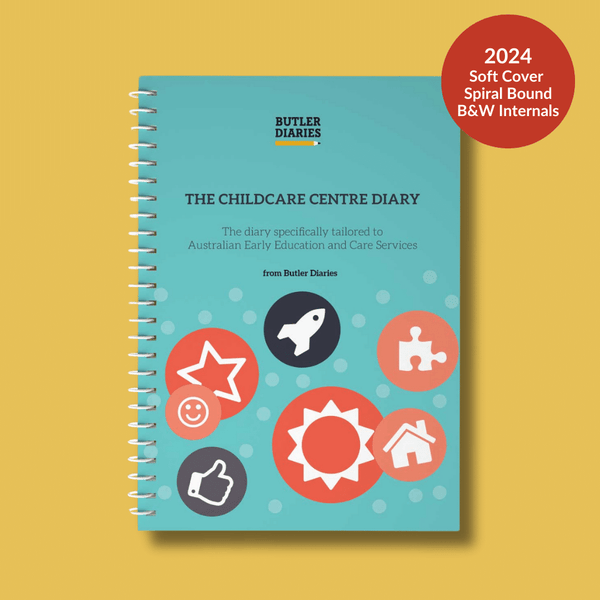 2024 Childcare Centre Diary - Soft Cover Spiral Bound