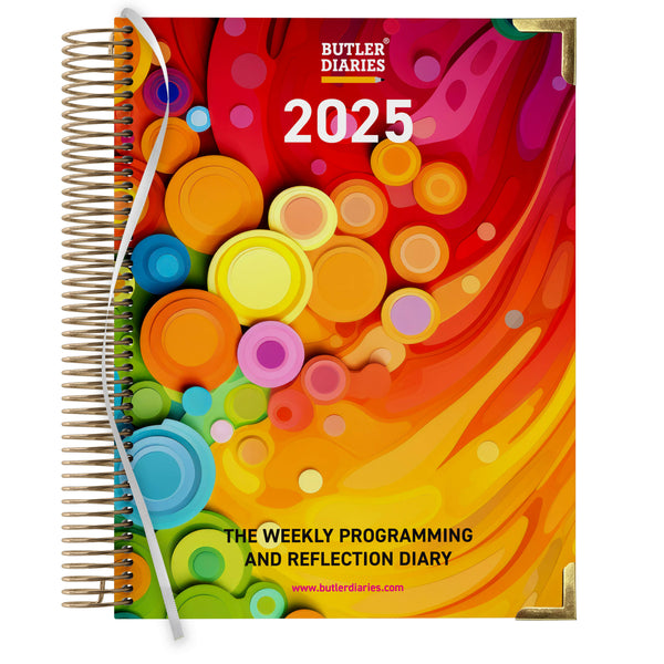 2025 Special (Limited) Edition Weekly Programming and Reflection Child Educator Diary - Hard Cover Spiral Bound