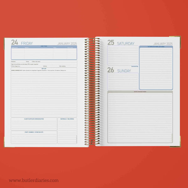 Butler Diaries | Customised diaries and resources