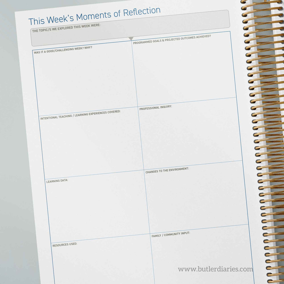 2025 OSHC Weekly Programming & Reflection Diary - Hard Cover Spiral Bound