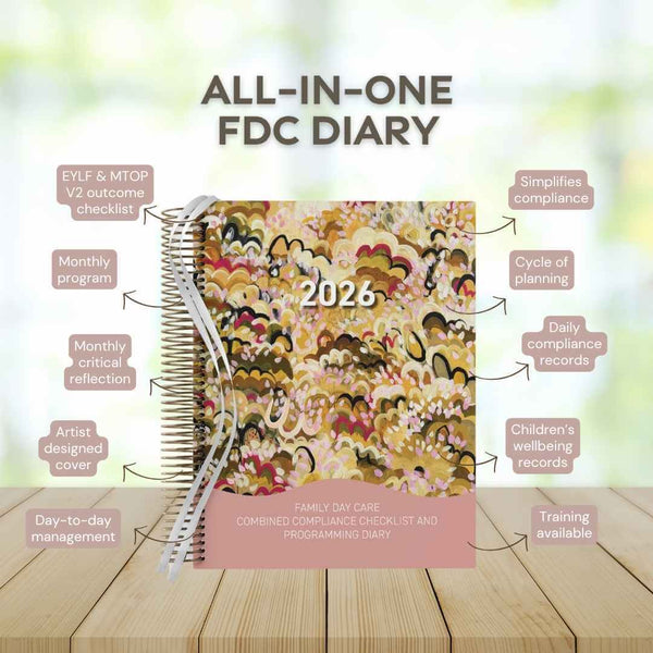 2026 FDC Combined Compliance Checklist and Programming Diary - Hard Cover Spiral Bound