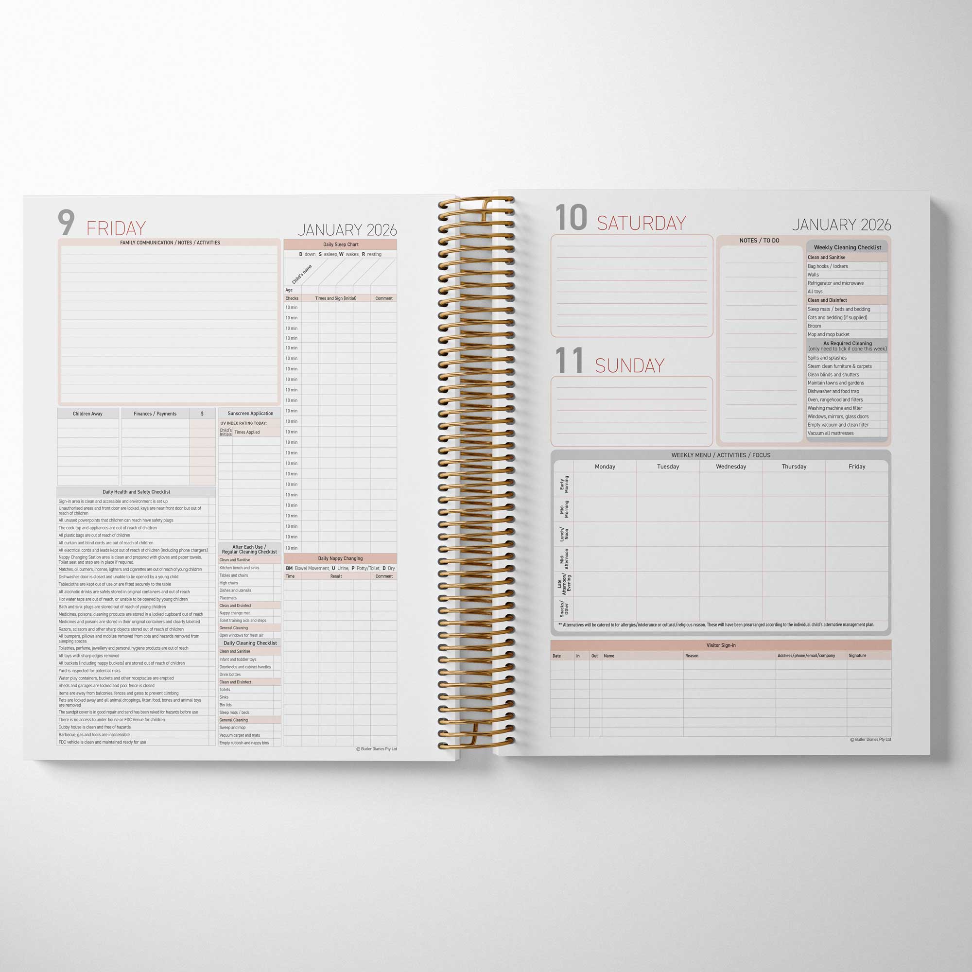 2026 Family Day Care Combined Compliance and Programming Diary – Butler ...