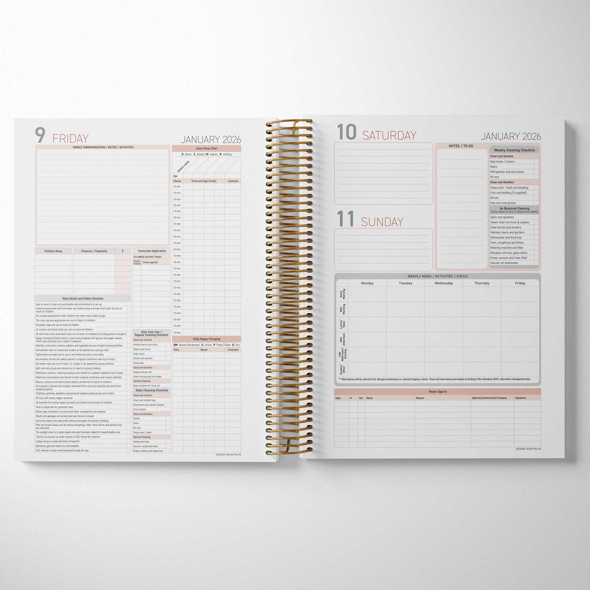 Inside the Family Day Care Compliance Checklist Diary