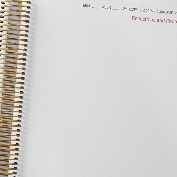 Open reflections and photos inside the Central Outdoor Weekly Programming and Reflection Diary