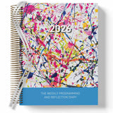 Weekly Programming and Reflection Child Educator Diary with Children's Artwork Cover and EYLF Framework