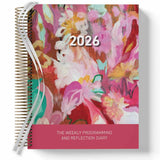 Weekly Programming and Reflection Child Educator Diary with Dancing with Pink Artwork Cover