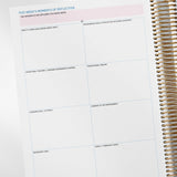 Critical reflection prompts inside the Weekly Programming and Reflection Child Educator Diary - EYLF Reflection Spread