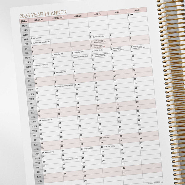 2026 Year Planner inside the Family Day Care Combined Compliance Checklist and Programming Diary