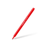 Red marker pen on a white background