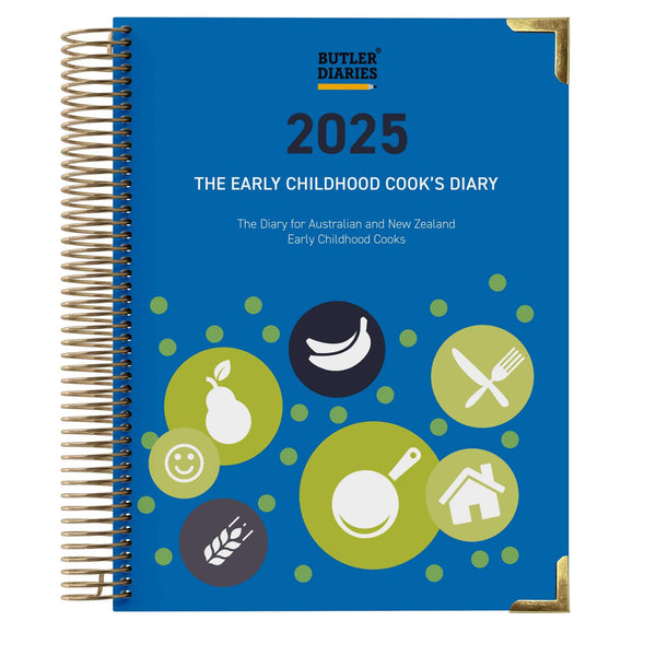 2025 Early Childhood Cook's Diary - Hard Cover Spiral Bound