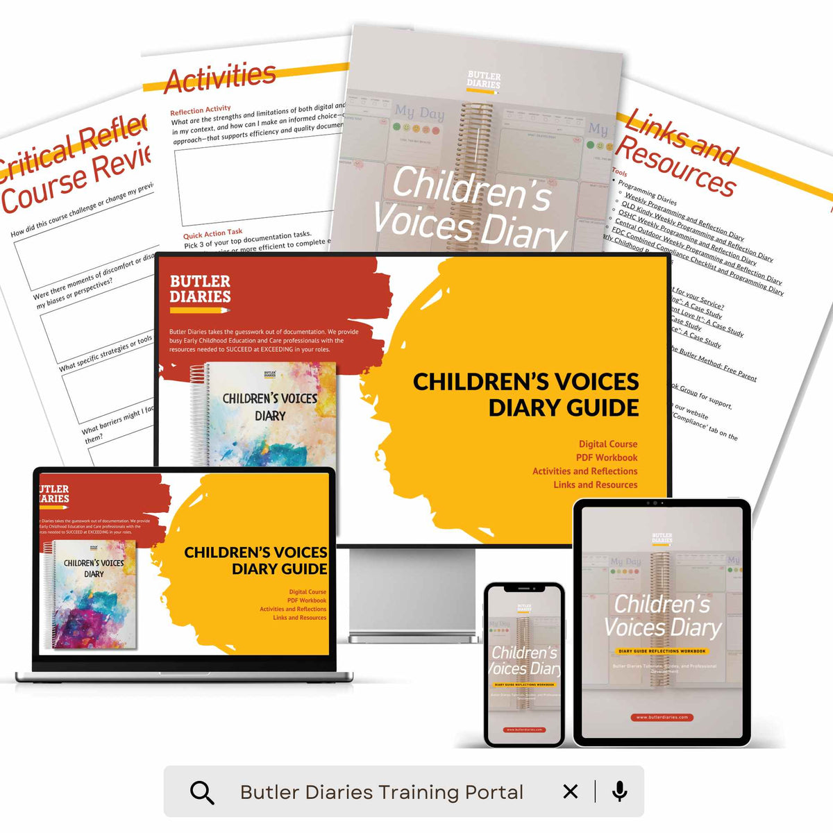 Children's Voices Diary Guide - Digital Course includes the digital course and workbook
