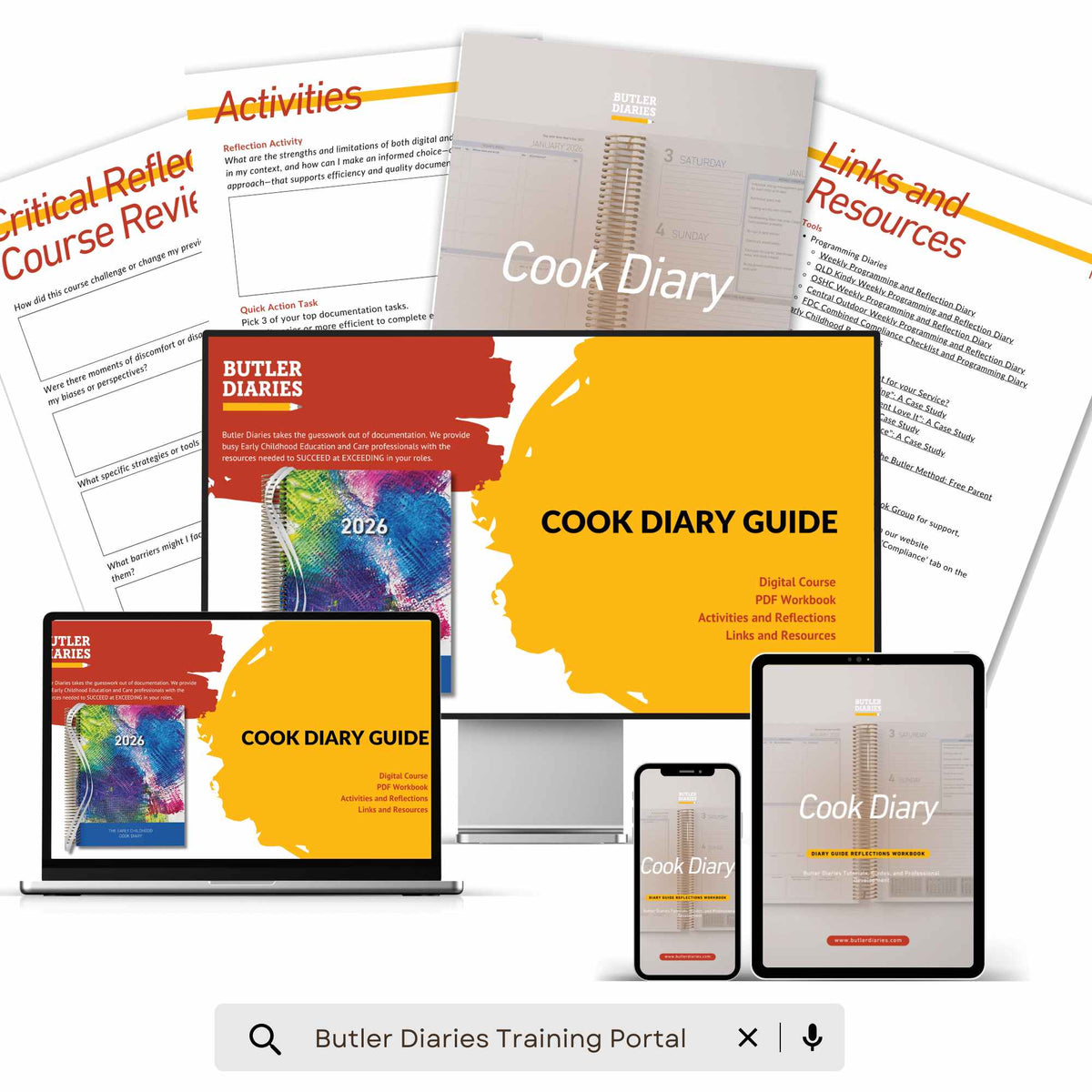 Cook Diary Guide - Digital Course includes the digital course and workbook