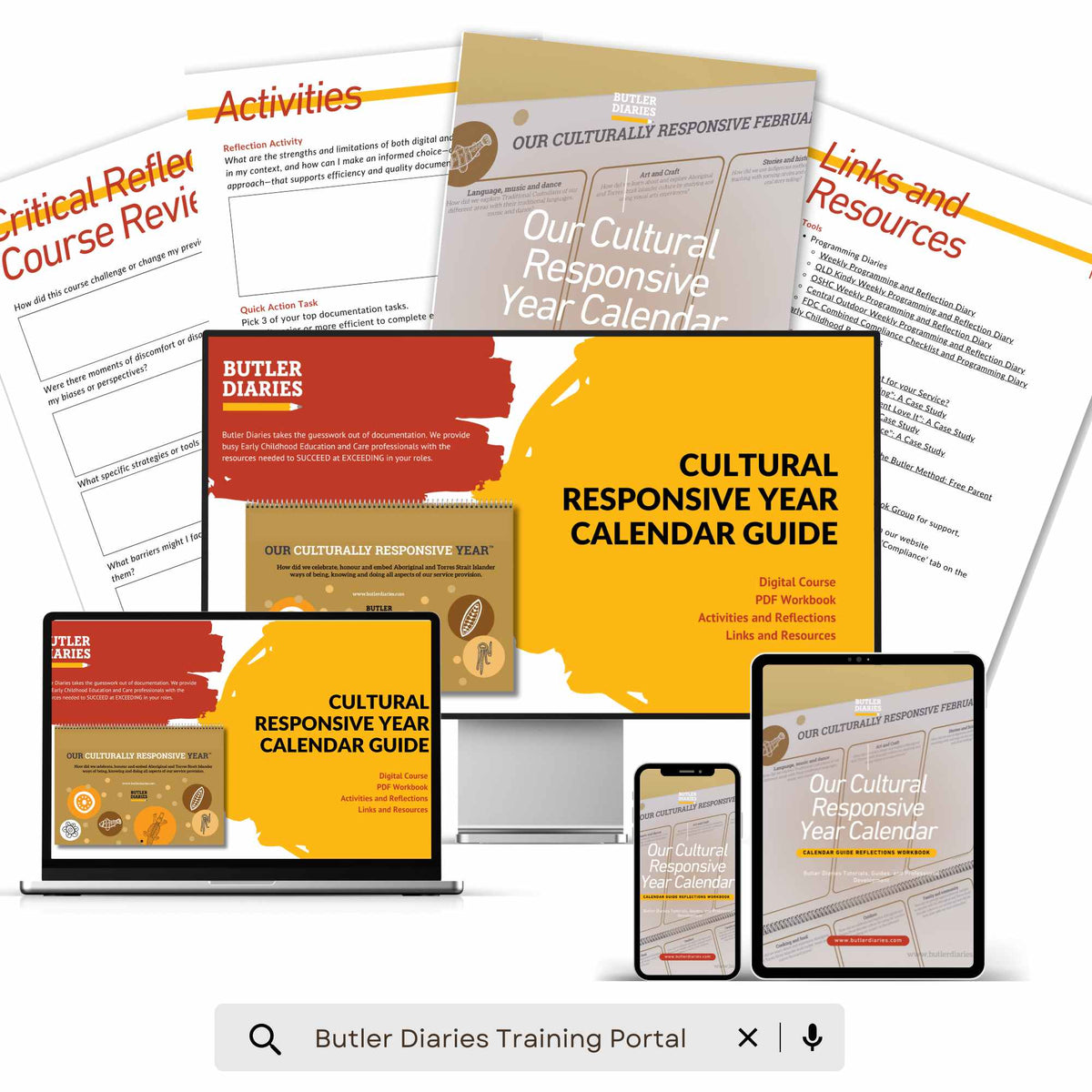 Our Culturally Responsive Year Calendar Guide - Digital Course includes the digital course and workbook